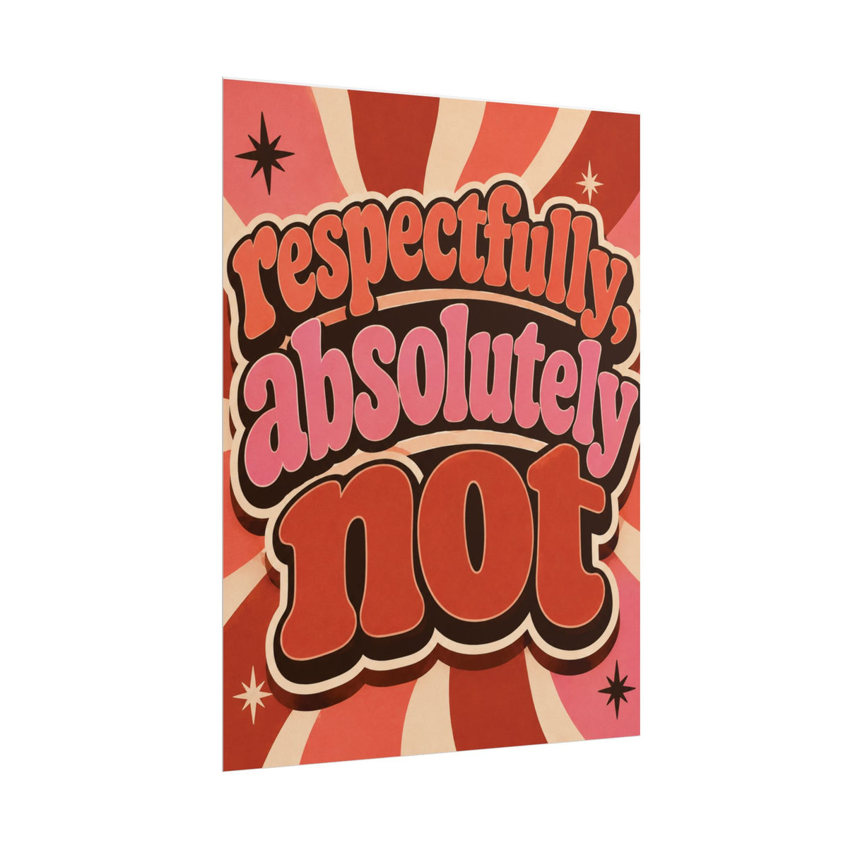 Respetuosamente Absolutamente Nota - Cartel