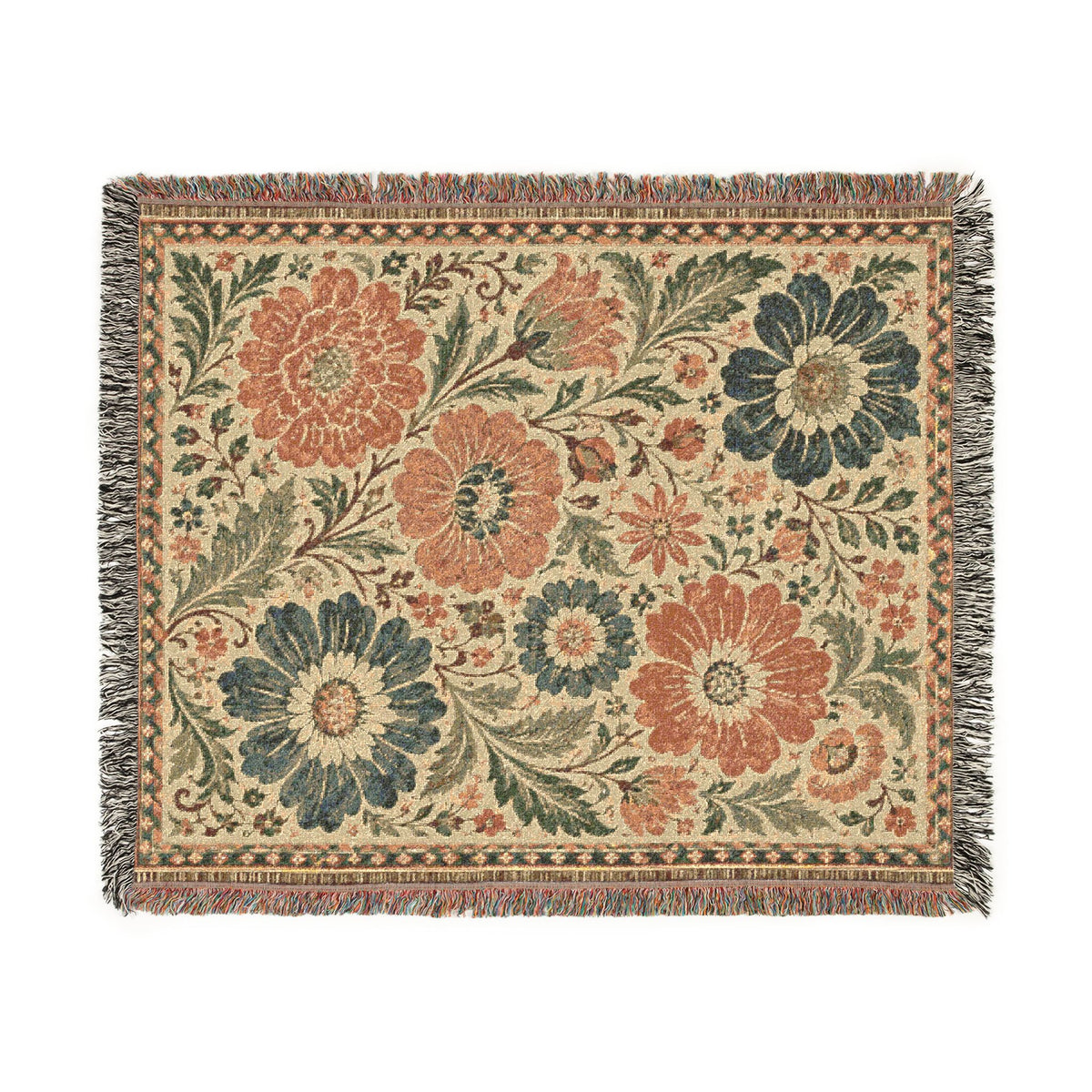 Faded Parlor Garden - Woven Blanket