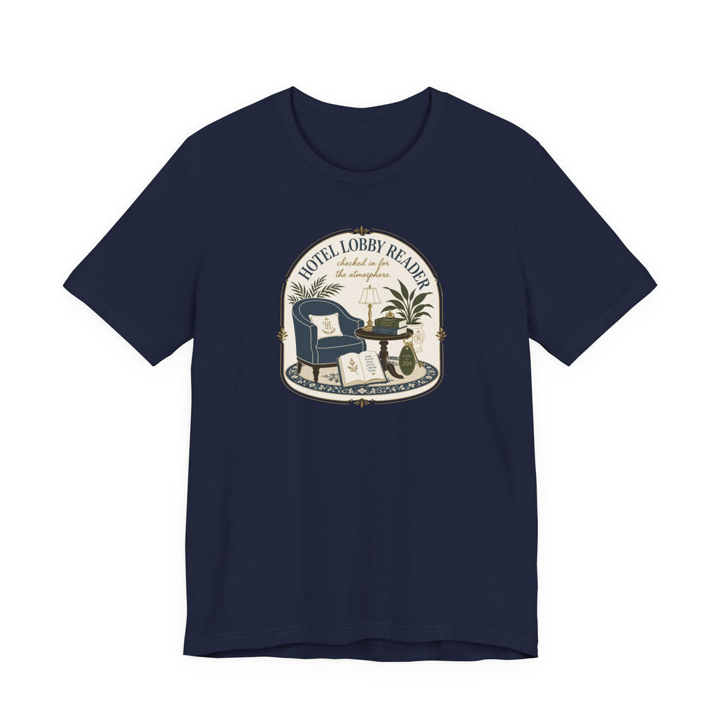 "Hotel Lobby Reader" T-Shirt