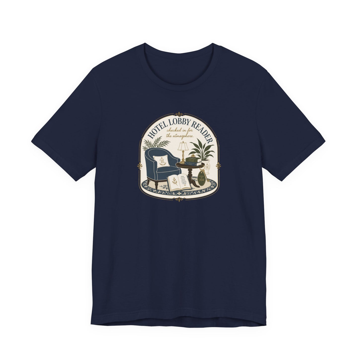 "Hotel Lobby Reader" T-Shirt