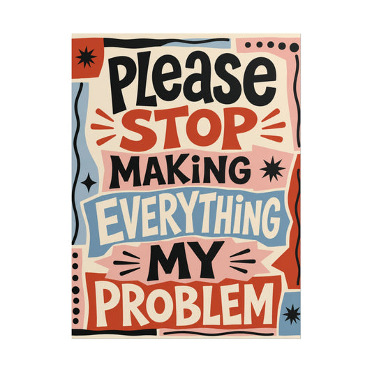 No es mi problema - Póster