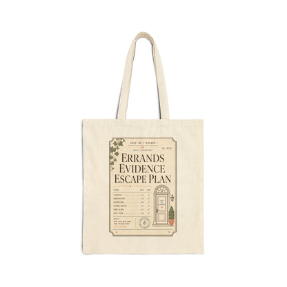 "Errands Evidence Escape Plan" Tote