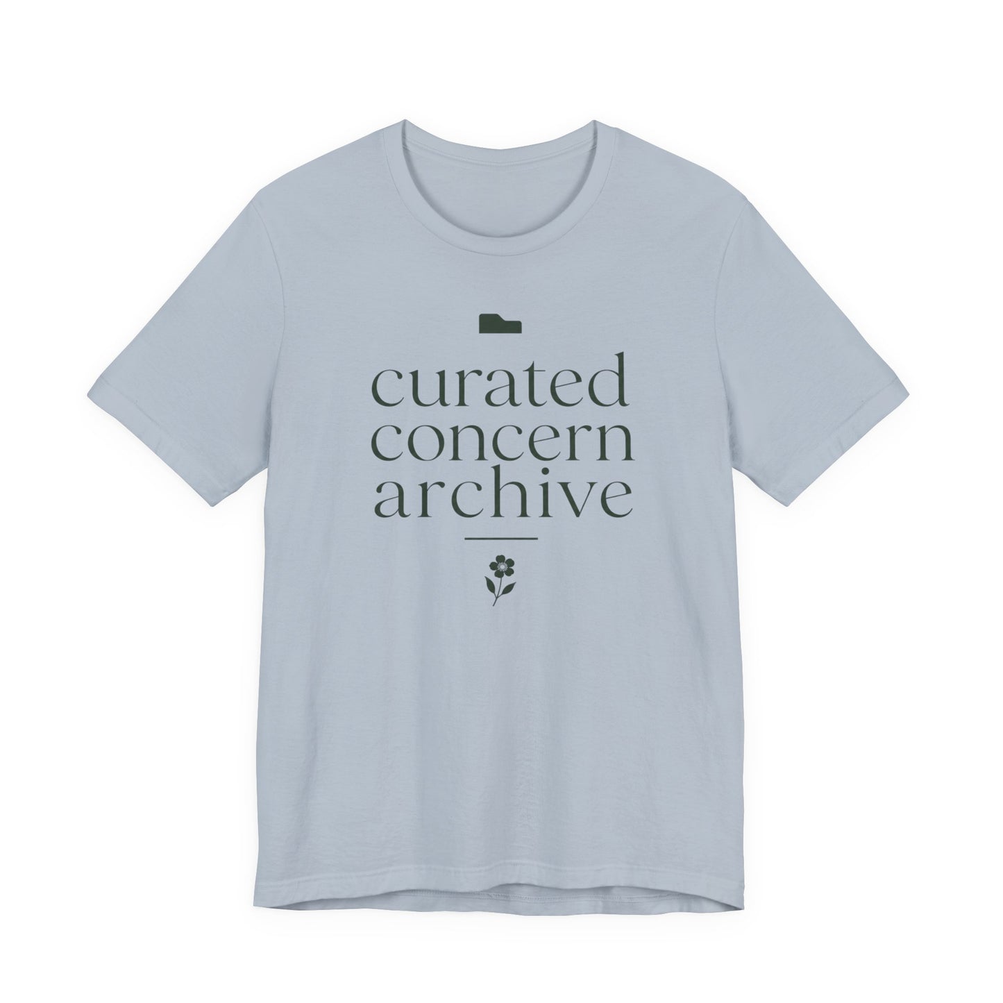 Camiseta "Archivo de Preocupaciones Curadas"
