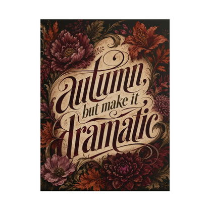 Otoño pero Dramático - Póster
