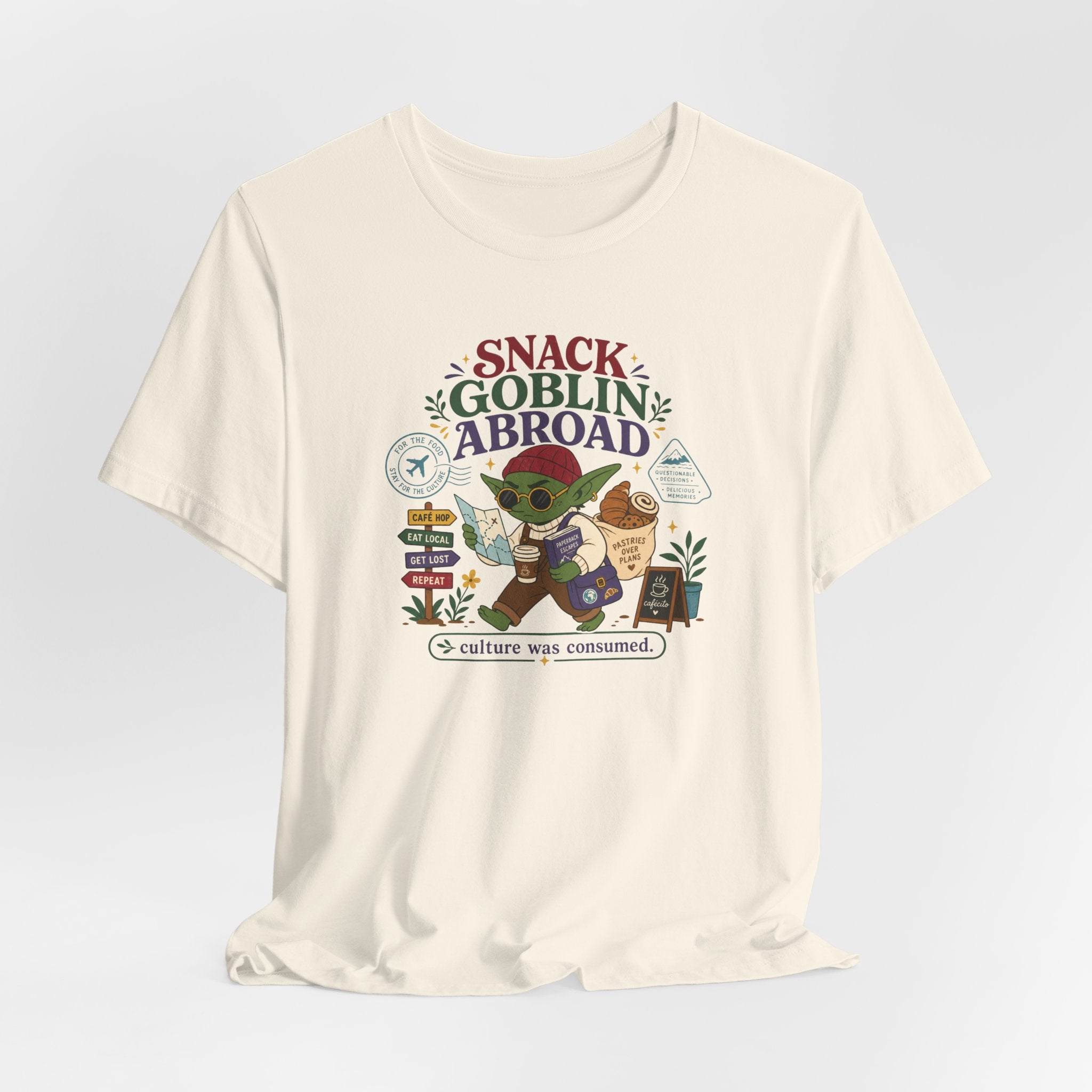 "Snack Goblin Abroad" T-Shirt