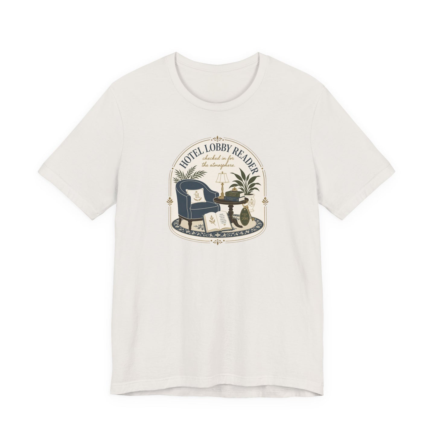 "Hotel Lobby Reader" T-Shirt