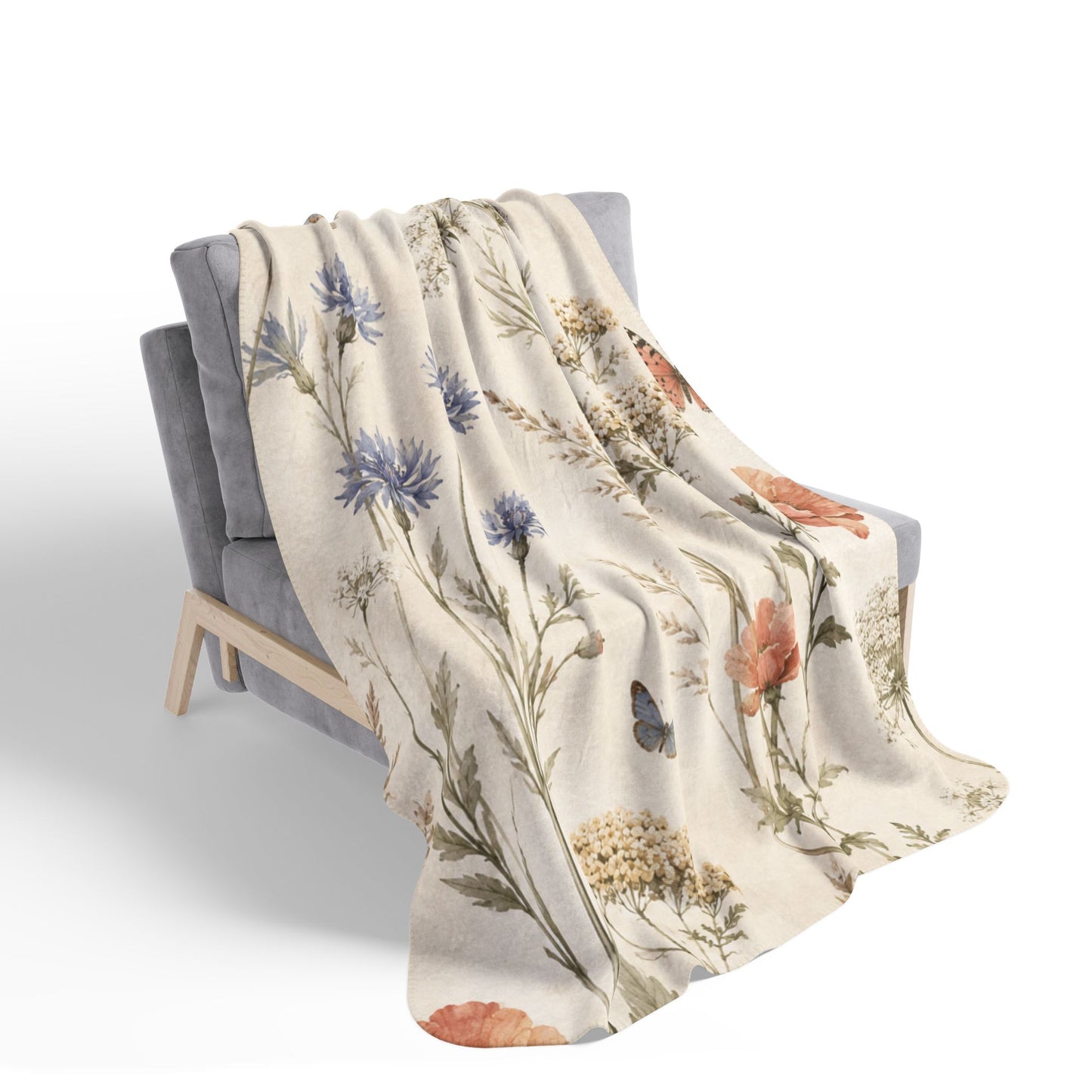 Bloom & Butterfly - Sherpa Blanket