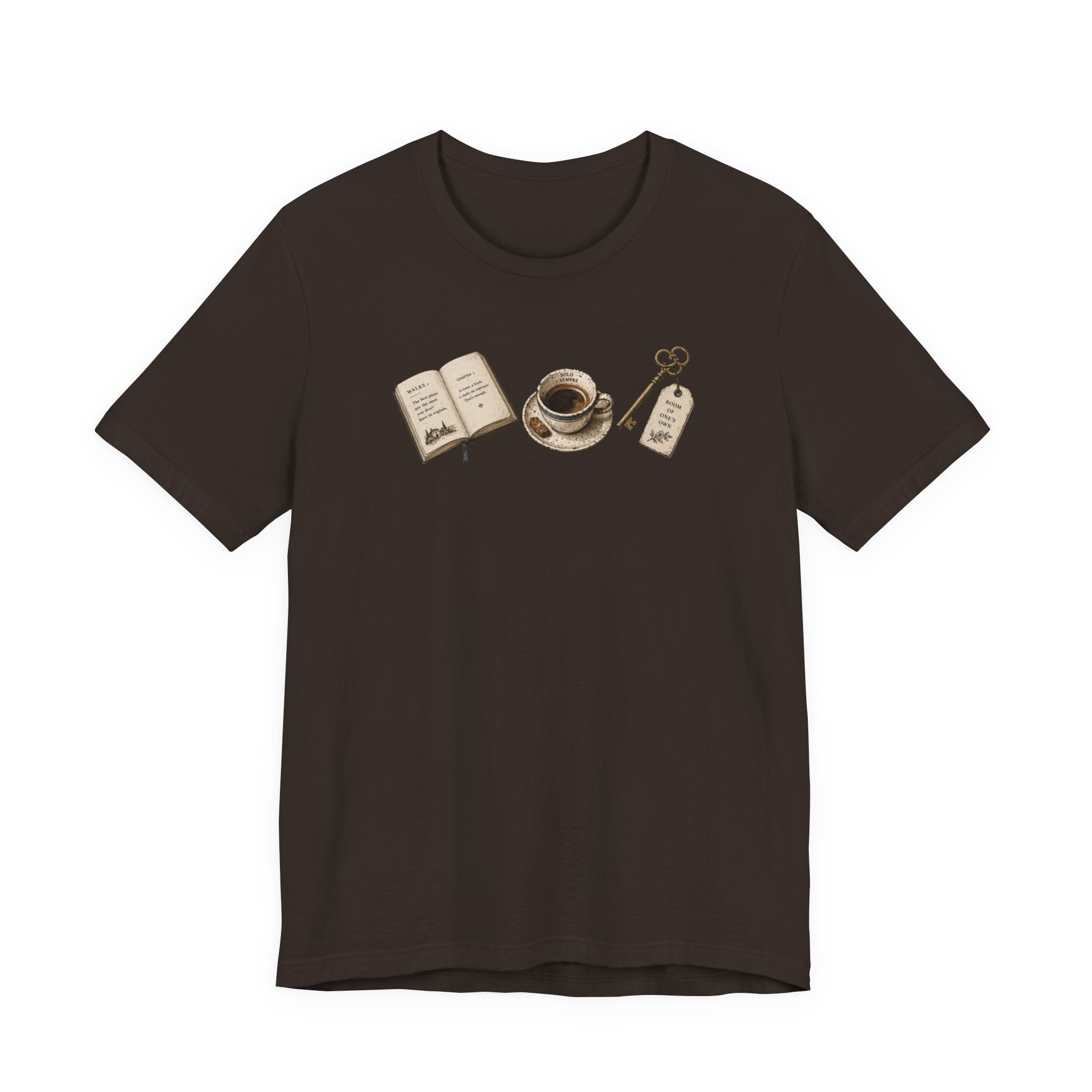 Book, Coffee, and Key T-Shirt