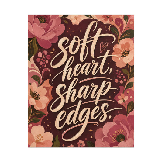 Corazón blando, bordes afilados - Póster