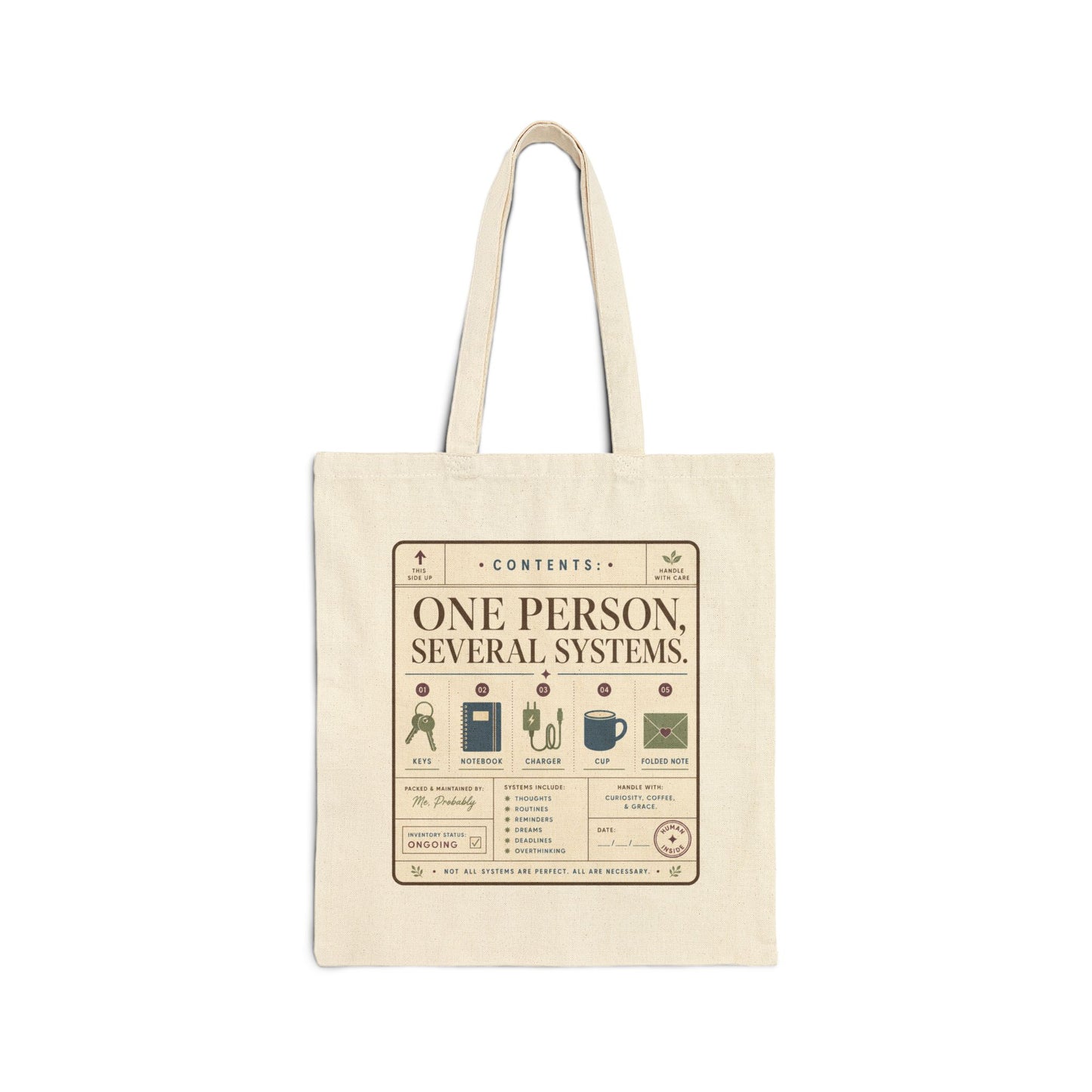 "One Person Several System" Tote