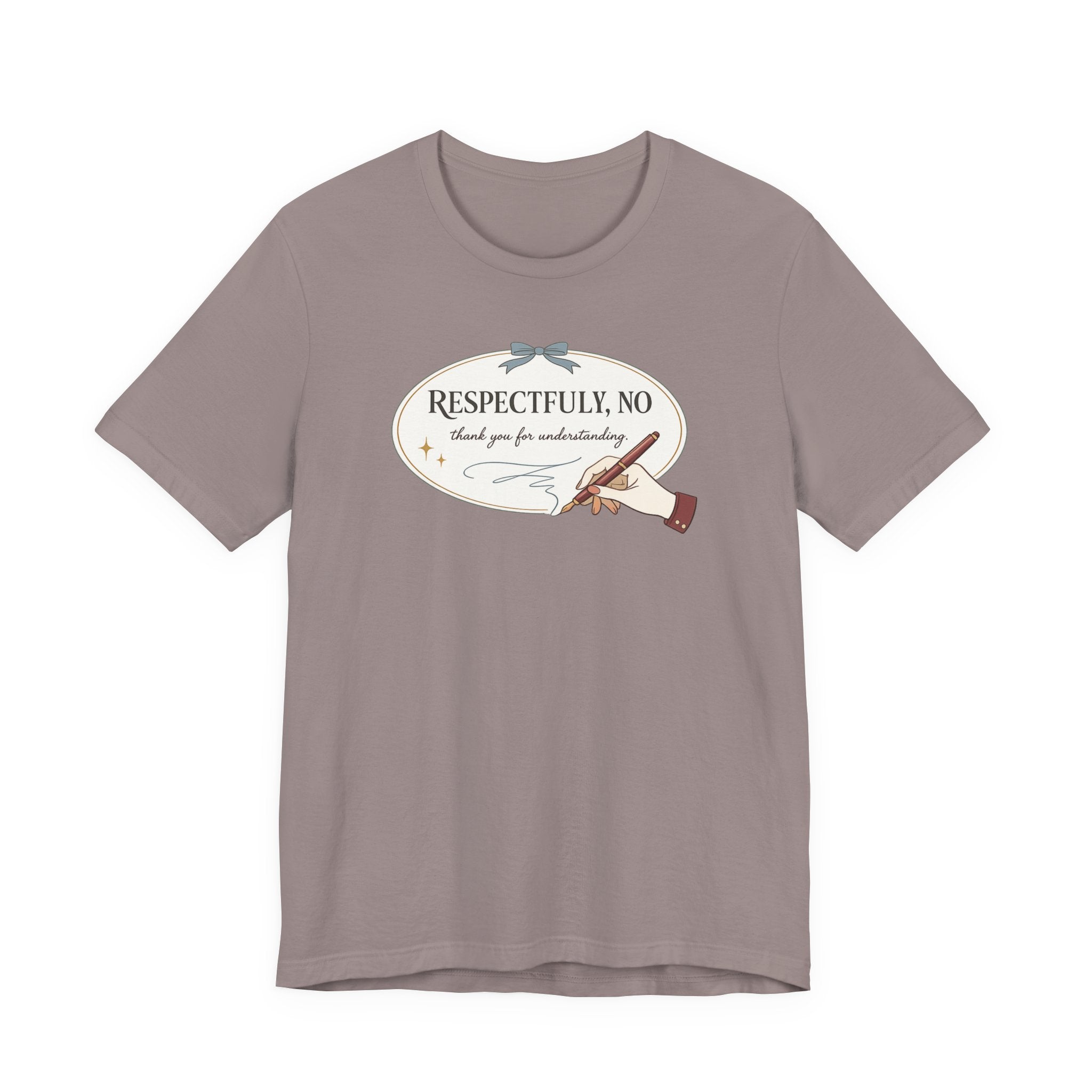 "Respectfully No" Handwriting T-Shirt