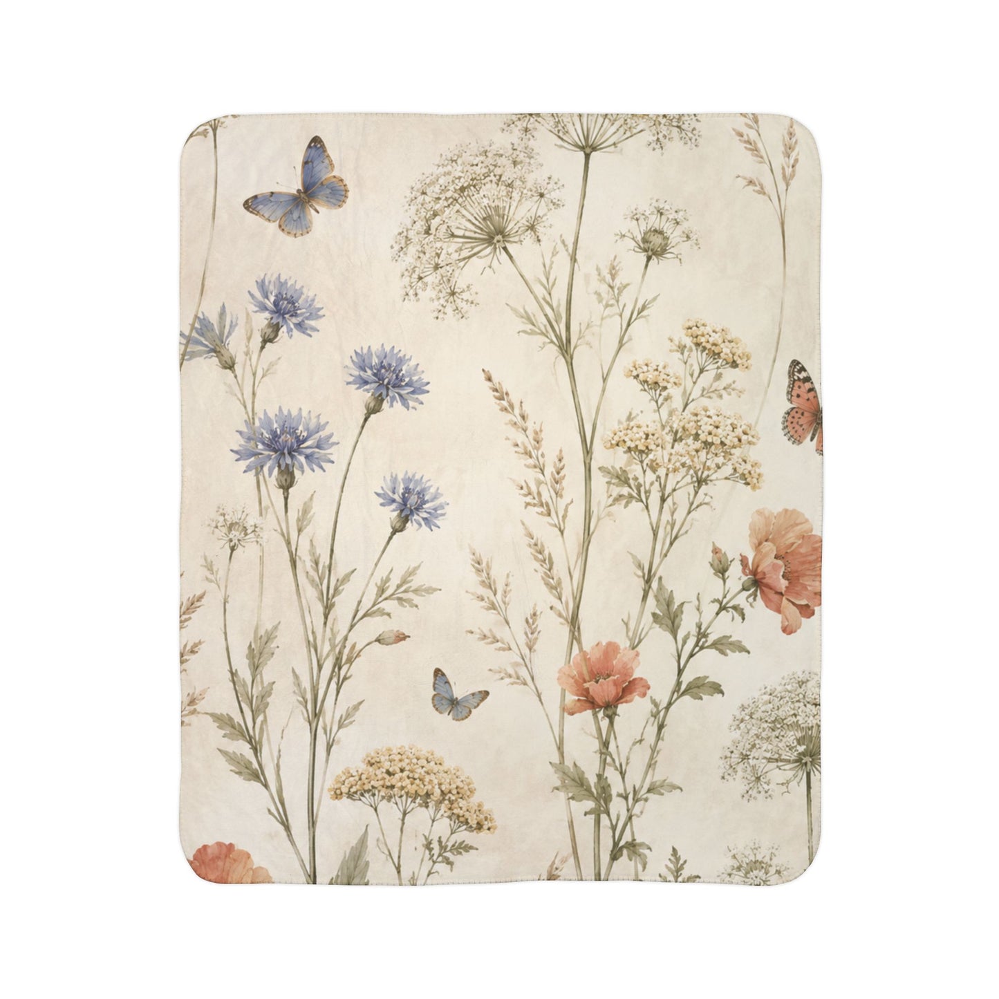 Bloom & Butterfly - Sherpa Blanket