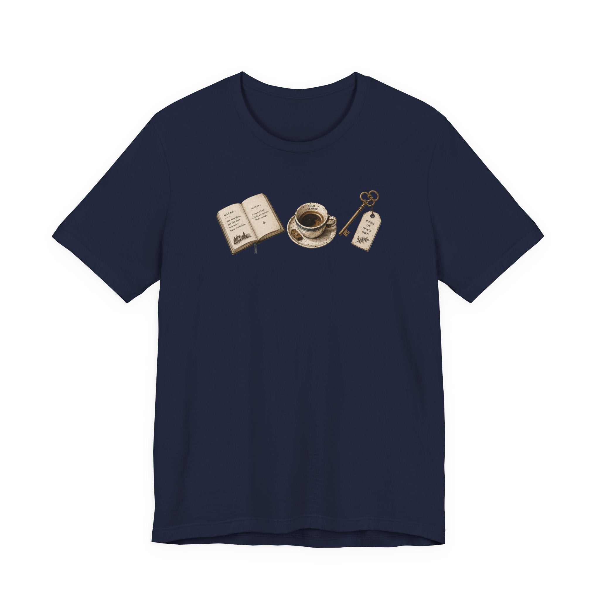 Book, Coffee, and Key T-Shirt