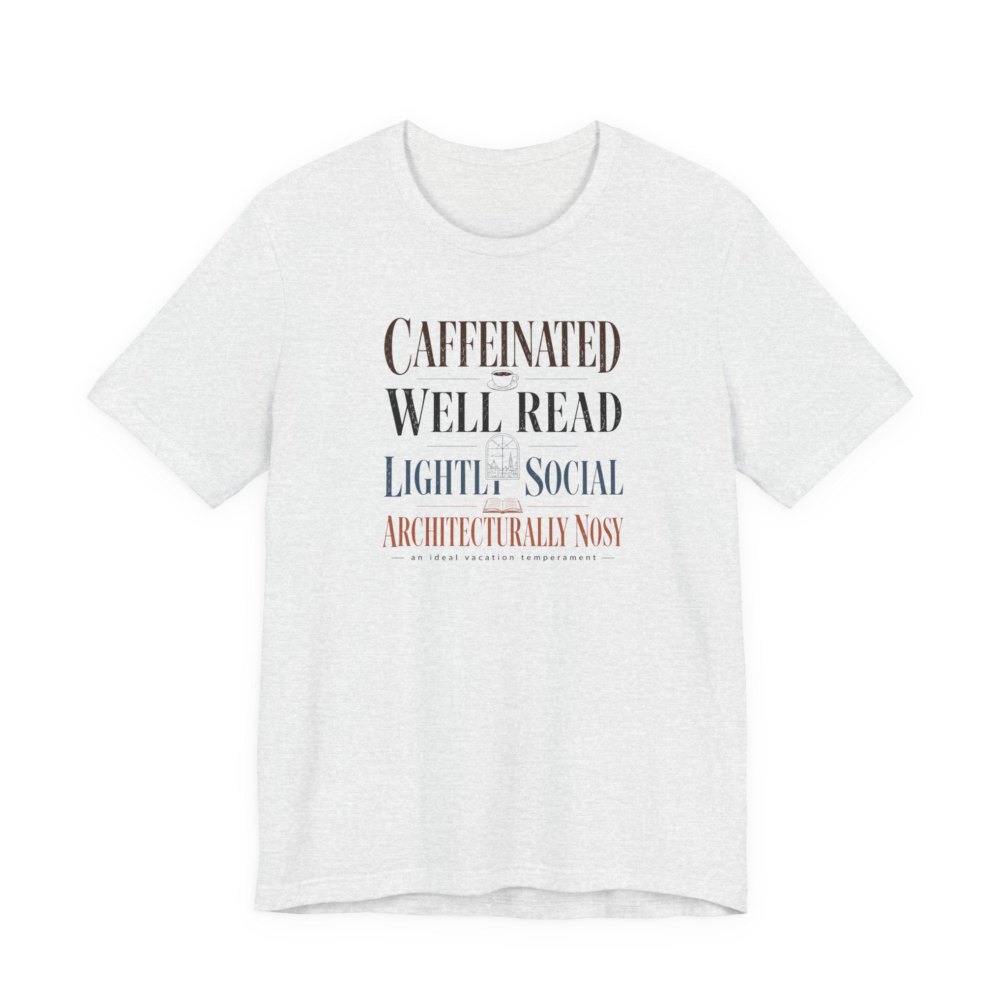 "Caffeinated, Well Read" T-Shirt