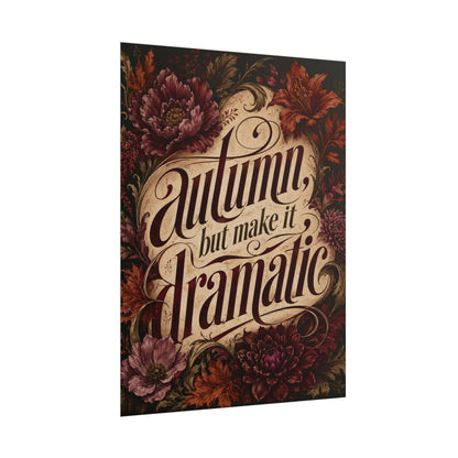 Otoño pero Dramático - Póster