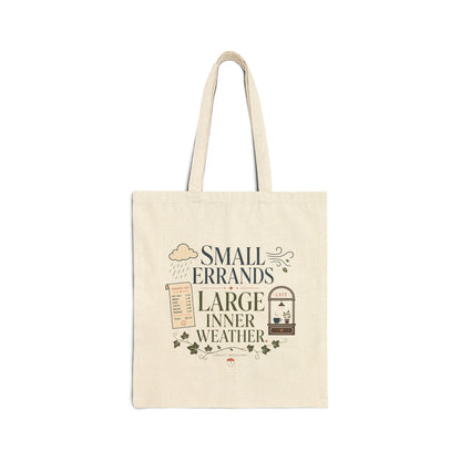 "Small Errands Inner Weather" Tote
