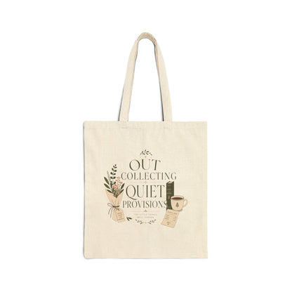 "Out Collecting Quiet Provisions" Tote