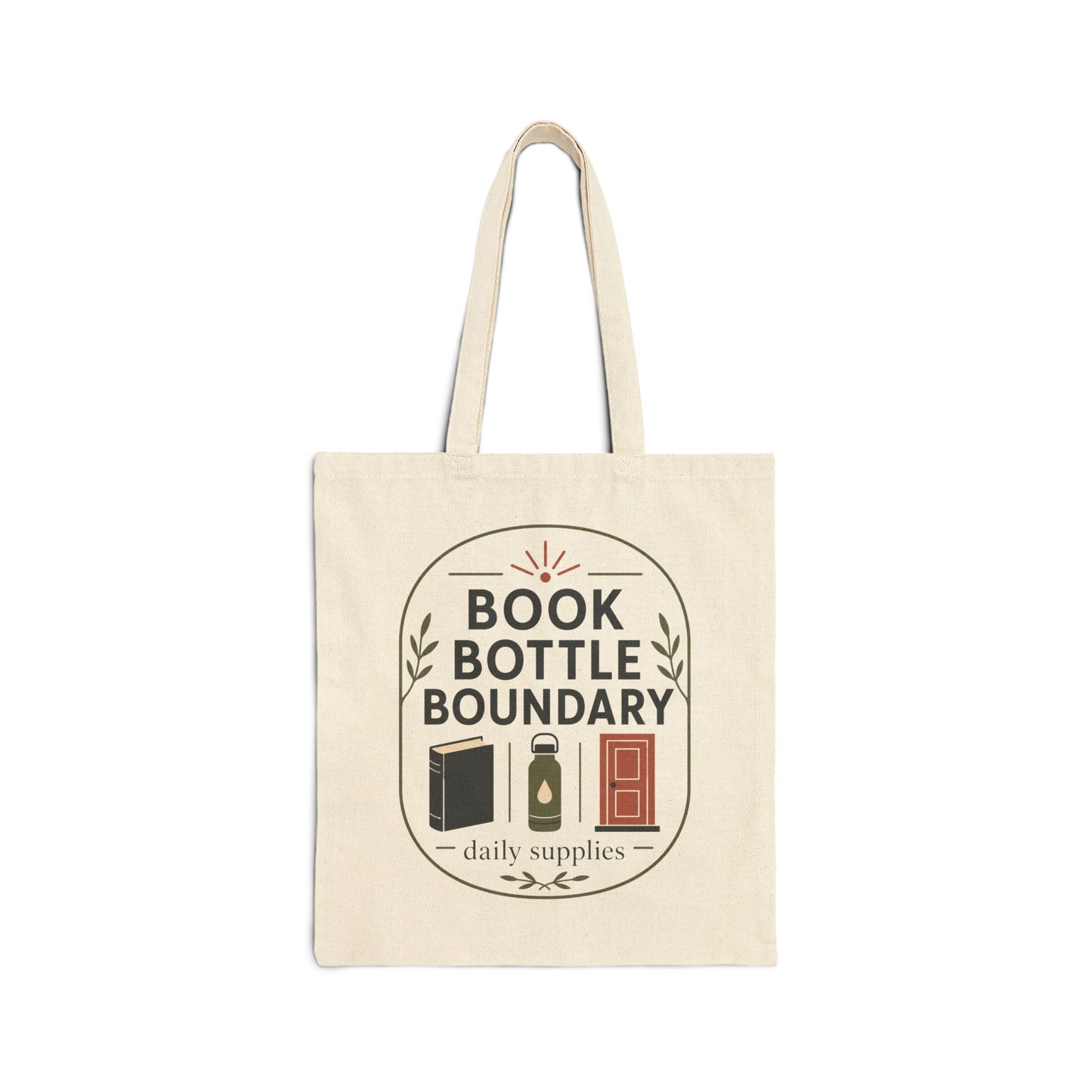 "Book Bottle Boundary" Tote
