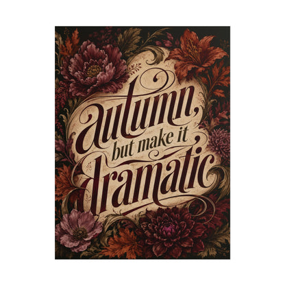 Otoño pero Dramático - Póster
