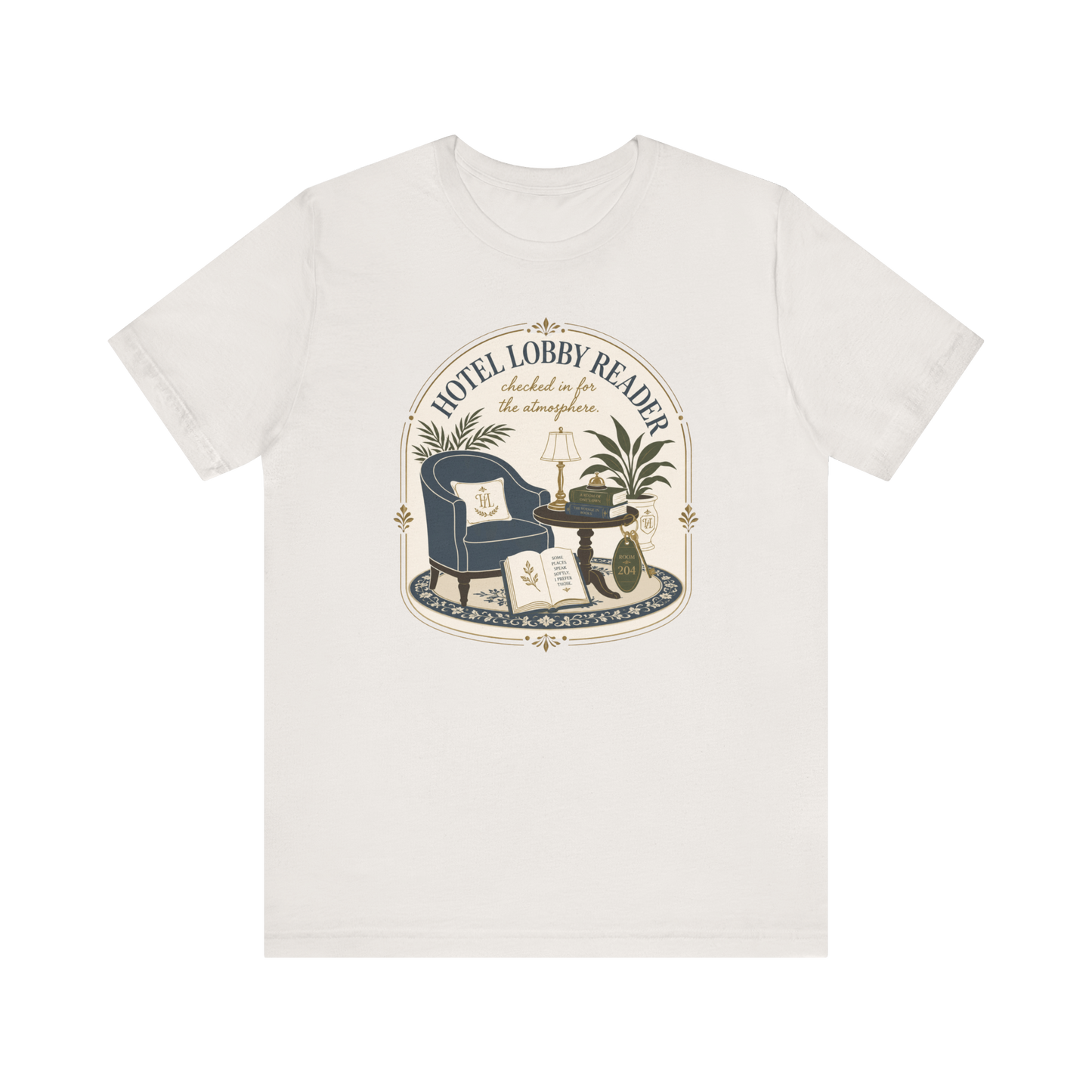 "Hotel Lobby Reader" T-Shirt