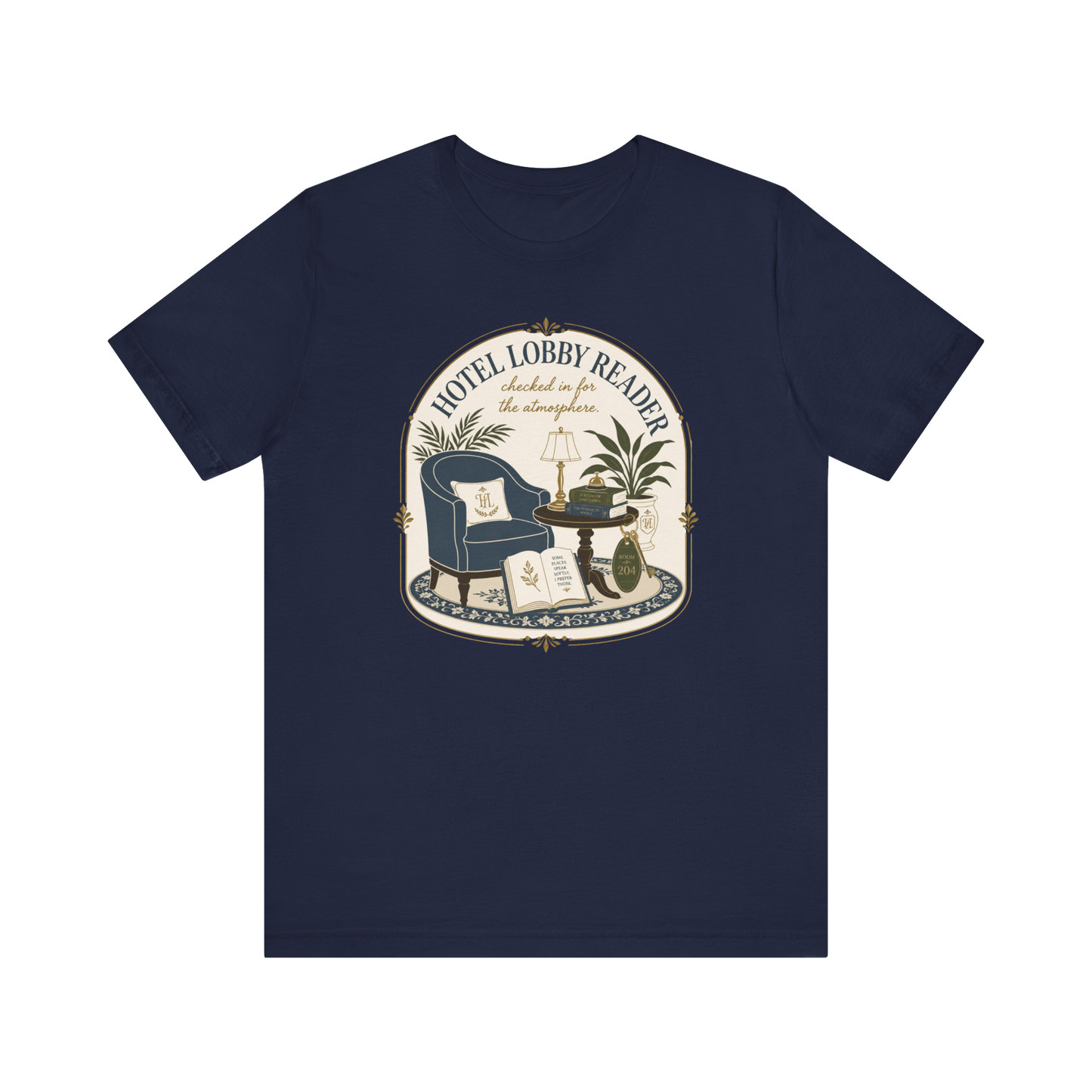 "Hotel Lobby Reader" T-Shirt