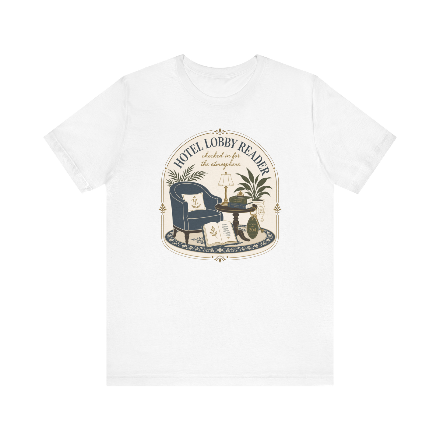 "Hotel Lobby Reader" T-Shirt