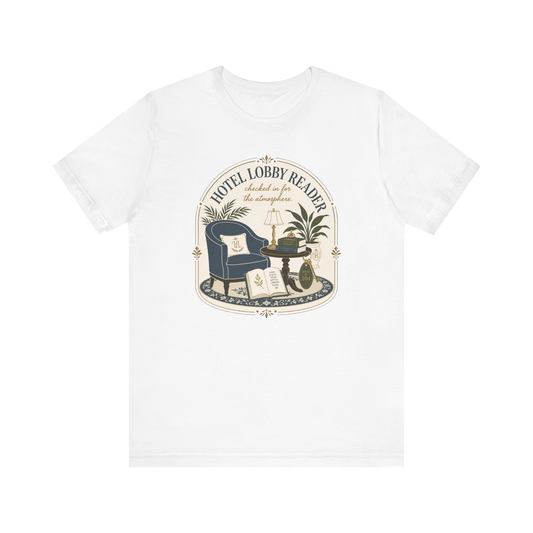 Camiseta "Lector en el Lobby del Hotel"