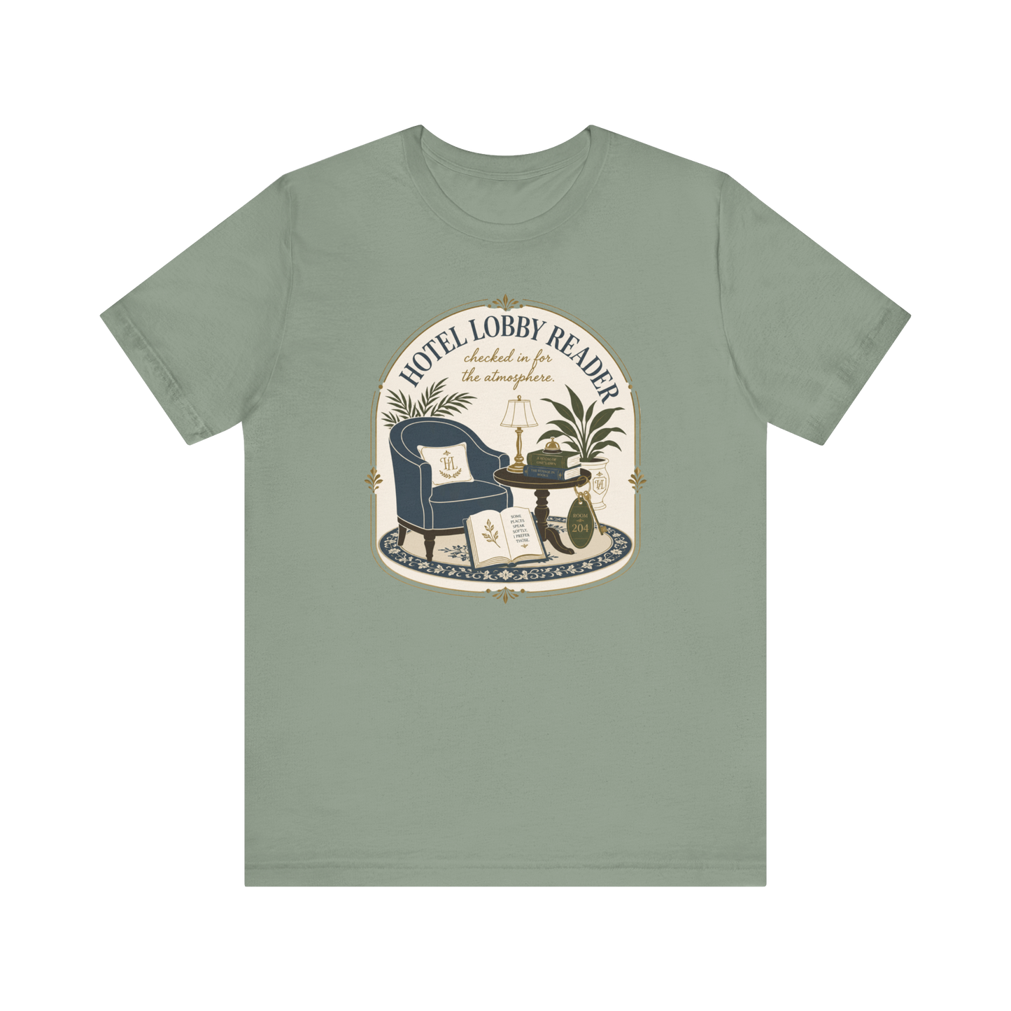 "Hotel Lobby Reader" T-Shirt