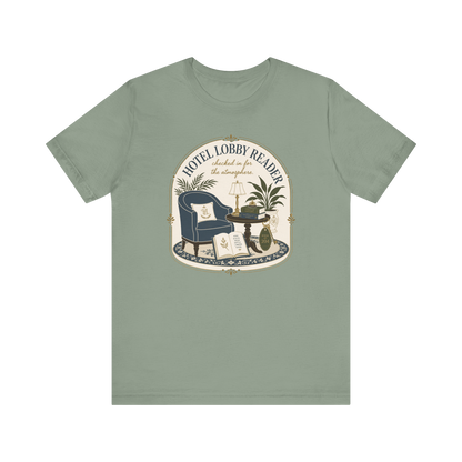 "Hotel Lobby Reader" T-Shirt