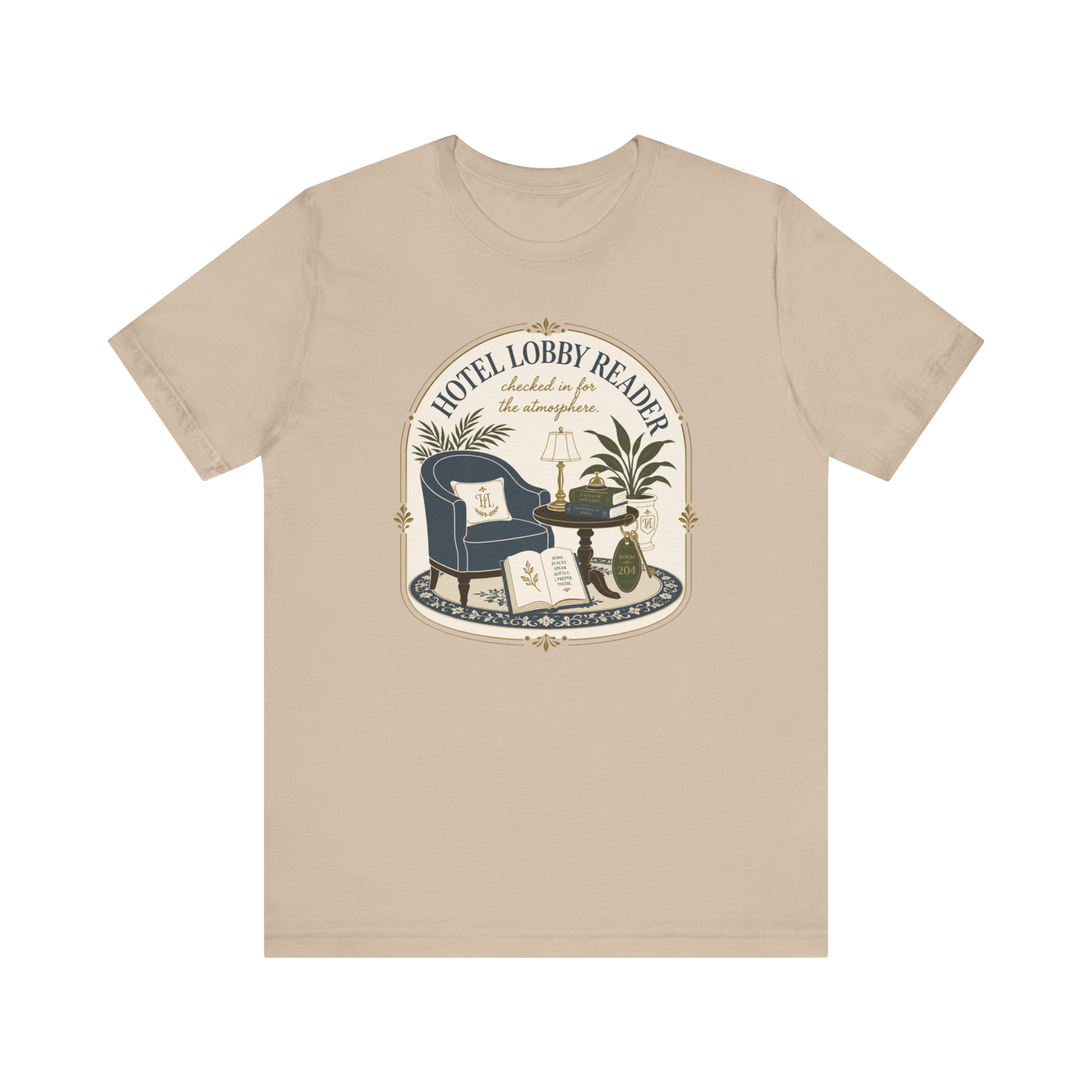 "Hotel Lobby Reader" T-Shirt