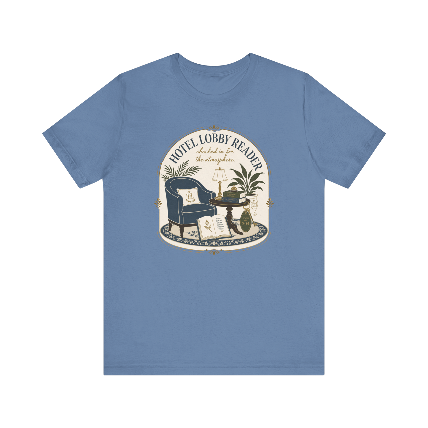 "Hotel Lobby Reader" T-Shirt