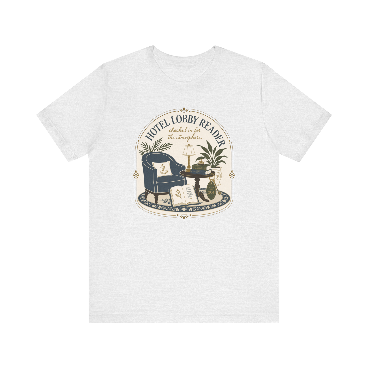 "Hotel Lobby Reader" T-Shirt