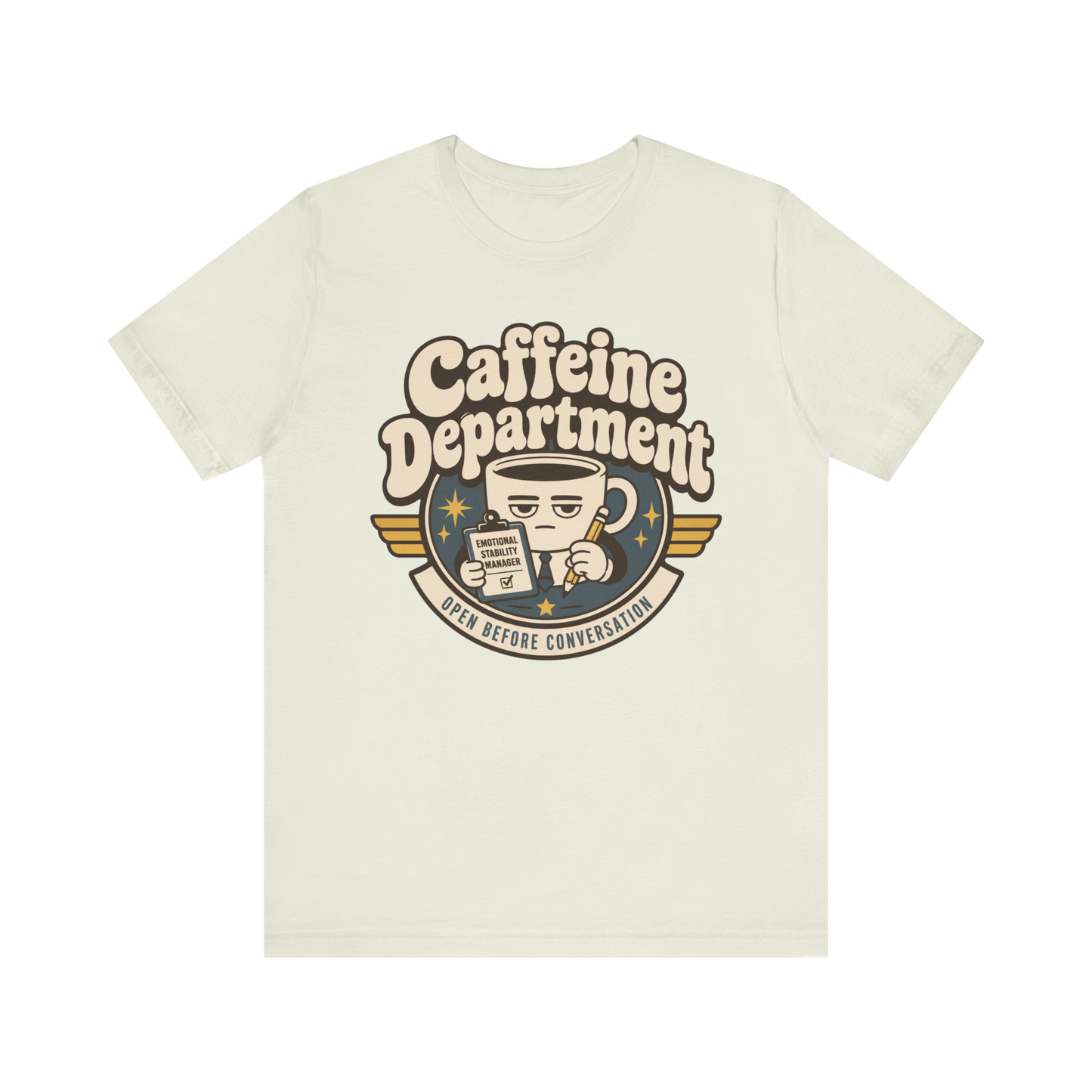 "Caffeine Department" Cup T-Shirt