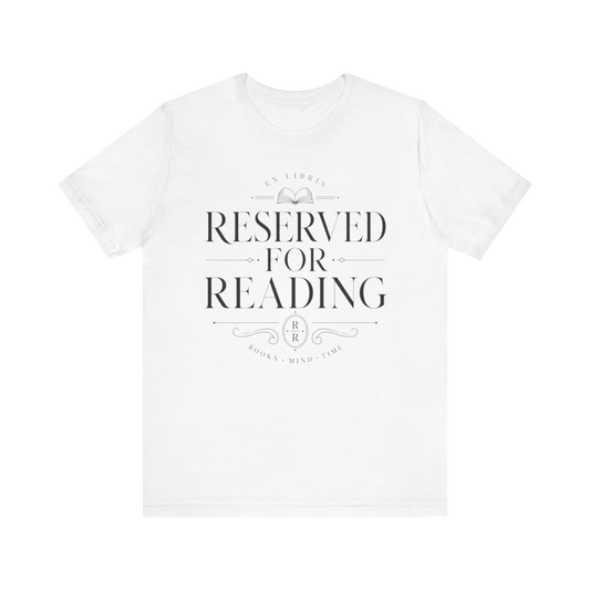 Camiseta "Reservado para leer"