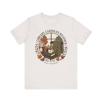 Camiseta "Cárdigan de biblioteca"