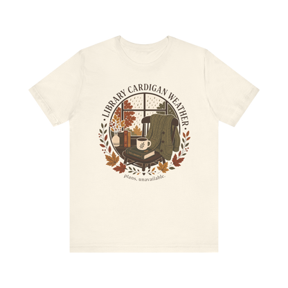 Camiseta "Cárdigan de biblioteca"