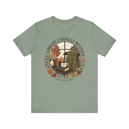 Camiseta "Cárdigan de biblioteca"