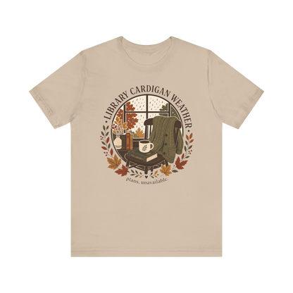 Camiseta "Cárdigan de biblioteca"