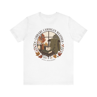 Camiseta "Cárdigan de biblioteca"