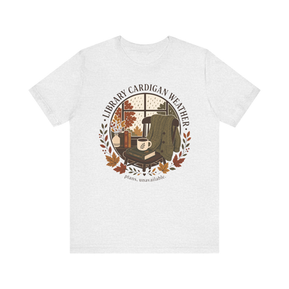 Camiseta "Cárdigan de biblioteca"