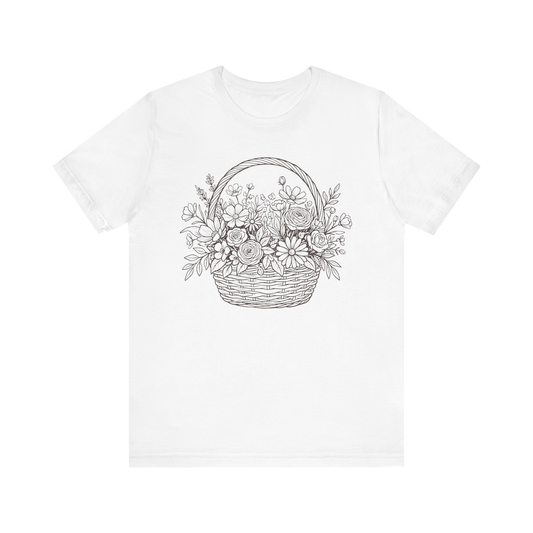 Camiseta de Cesta de Flores