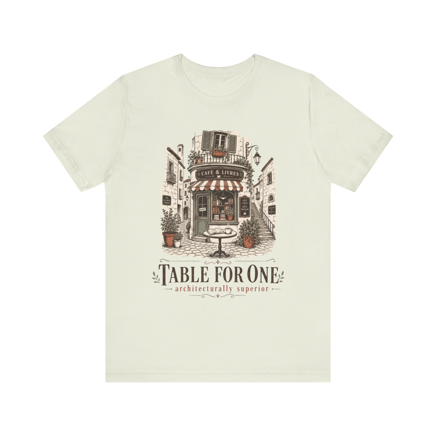 "Table For One" Café T-Shirt