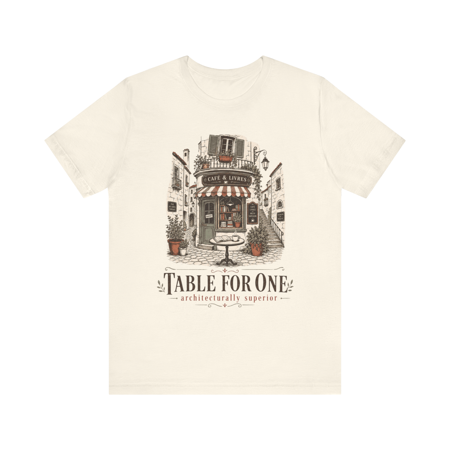 "Table For One" Café T-Shirt