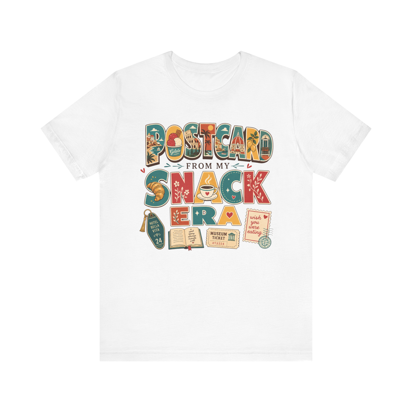 "Postcard Snack Era" T-Shirt