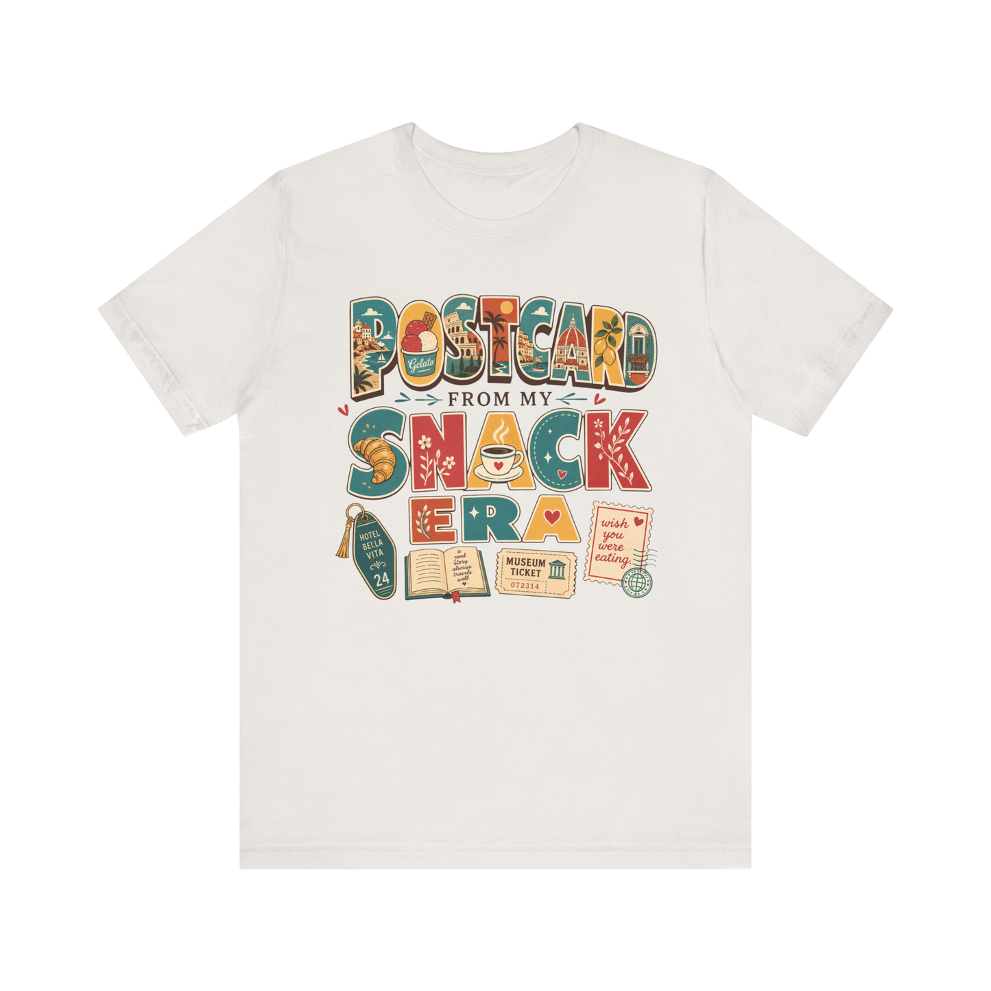 "Postcard Snack Era" T-Shirt