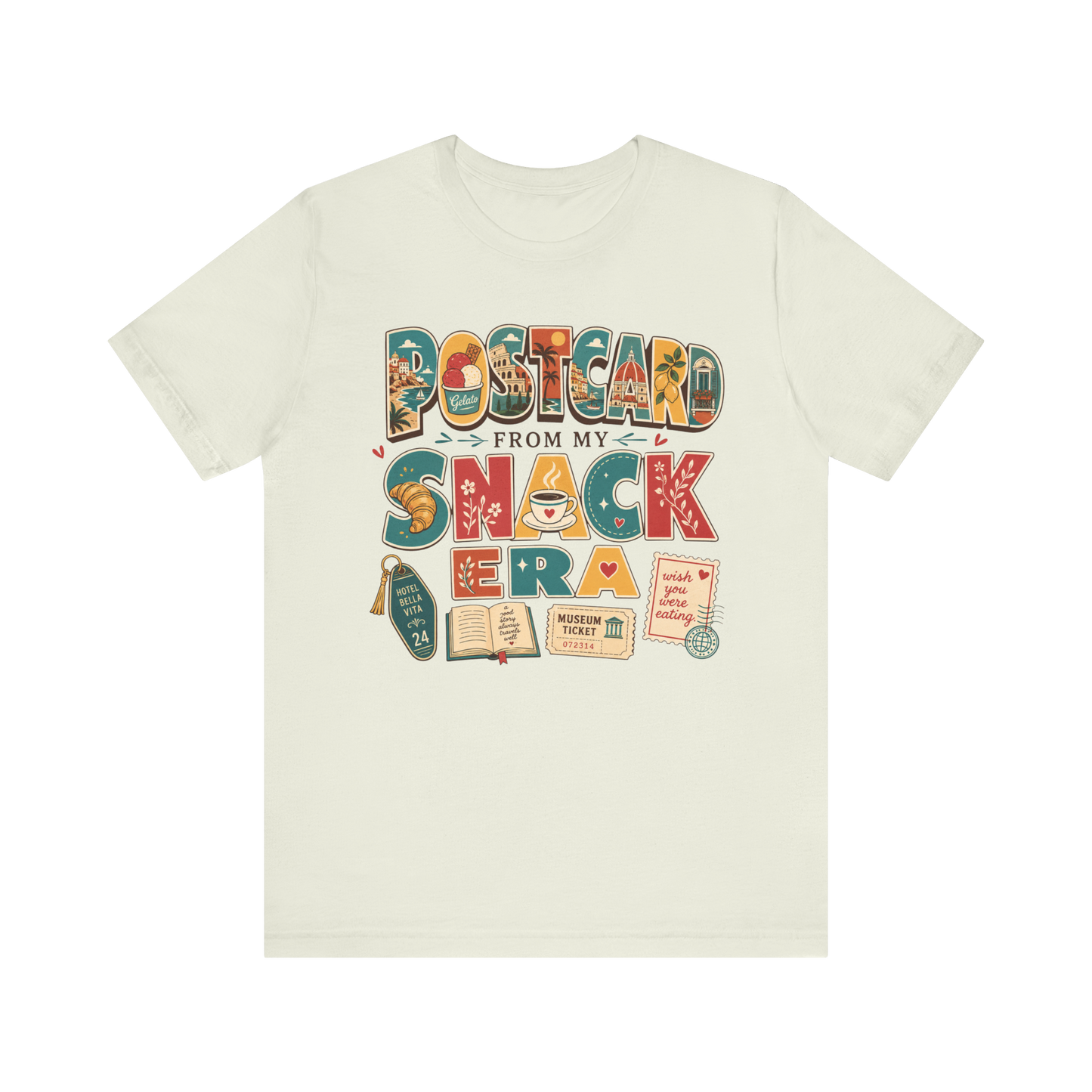 "Postcard Snack Era" T-Shirt