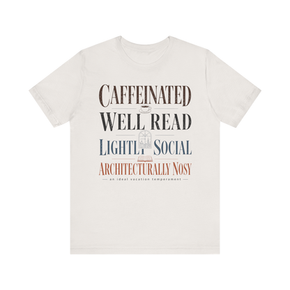 "Caffeinated, Well Read" T-Shirt
