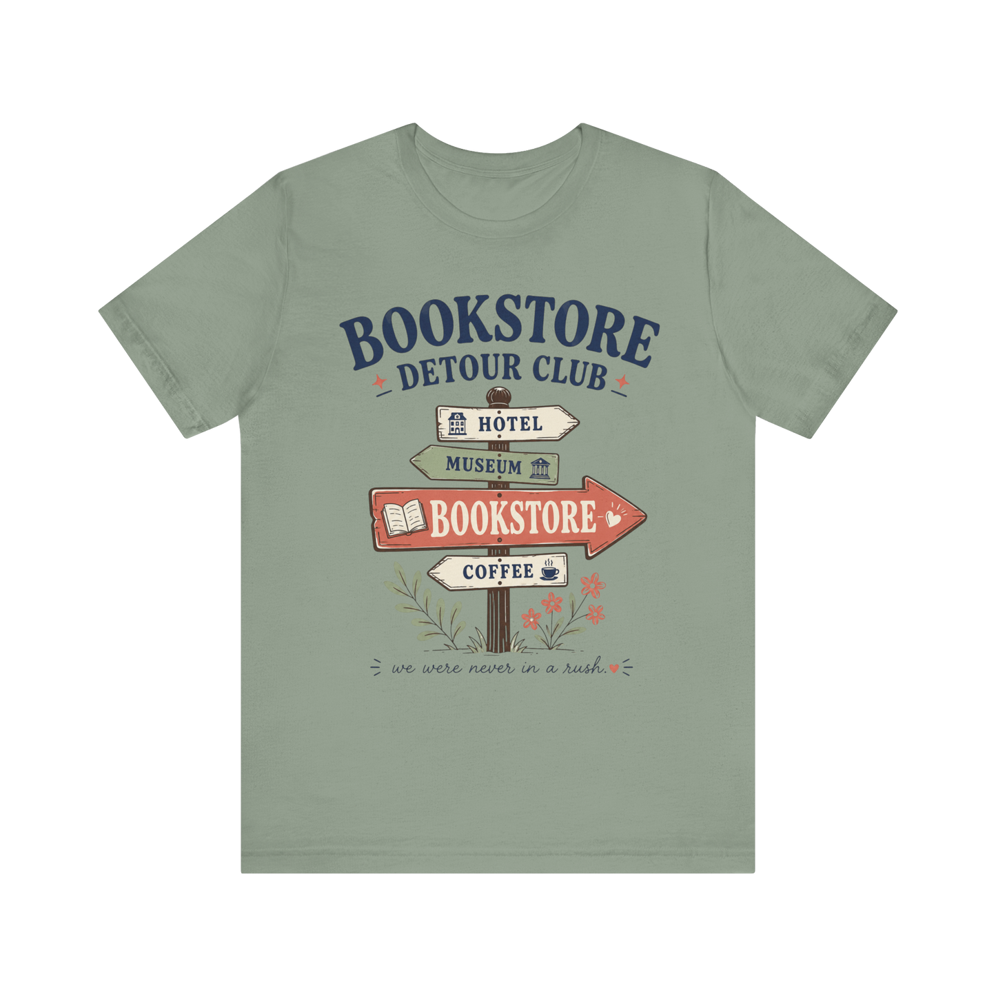 "Bookstore Detour Club" Signage T-Shirt