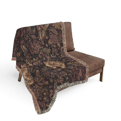 Maroon Nights - Woven Blanket