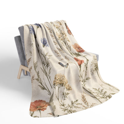 Bloom & Butterfly - Sherpa Blanket